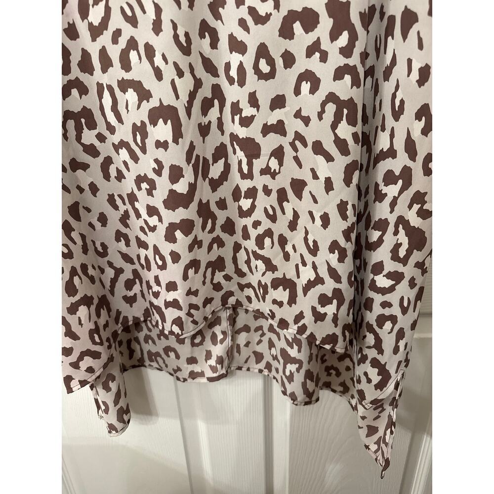 Carmela Real Love Cheetah Hi-Low Flowy Tunic Coverup, sz M - Picture 4 of 8